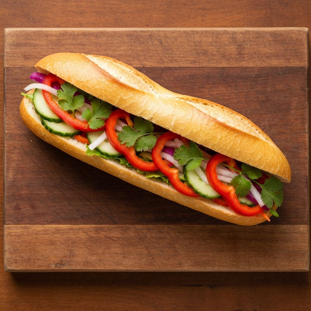 Vietnamese banh mi sandwich at Side Part Cafe